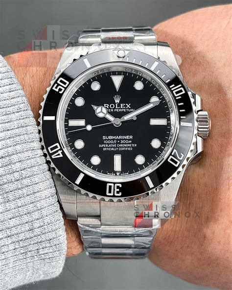 rolex submariner on arm|rolex submariner no date 124060.